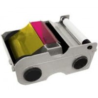 Fargo 45000 DTC 1000, 1250, 1250e YMCKO Cartridge color ribbon with resin black and clear overlay panel – 250 images